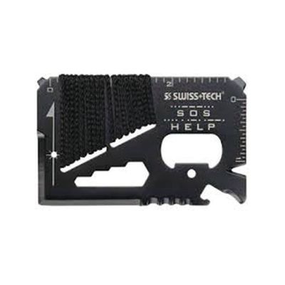Swiss+Tech - Credit Card SurvivalTool Black Swiss+Tech - Credit Card SurvivalTool Black