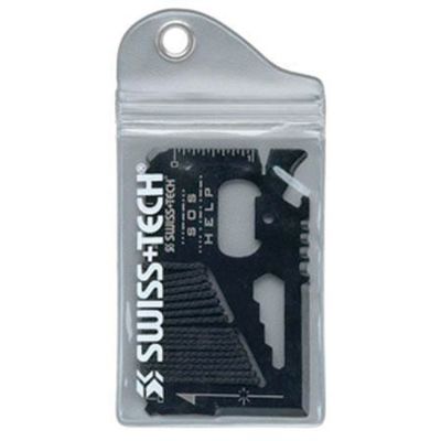 Swiss+Tech - Credit Card SurvivalTool Black Swiss+Tech - Credit Card SurvivalTool Black