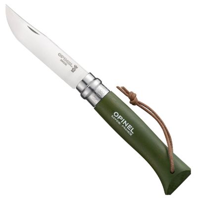 Opinel N°8 Inox Mango Kaki con Amarra Opinel N°8 Inox Mango Kaki con Amarra