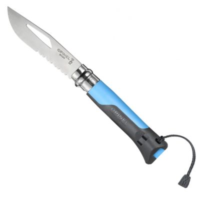 Opinel Cuchillo Outdoor Celeste Inox N°8 Opinel Cuchillo Outdoor Celeste Inox N°8