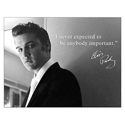 Tin Sign Elvis. I Never Expected to be Anybody Im Tin Sign Elvis. I Never Expected to be Anybody Im