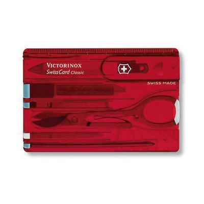 Swiss Card Roja Transparente 10 Funciones Swiss Card Roja Transparente 10 Funciones