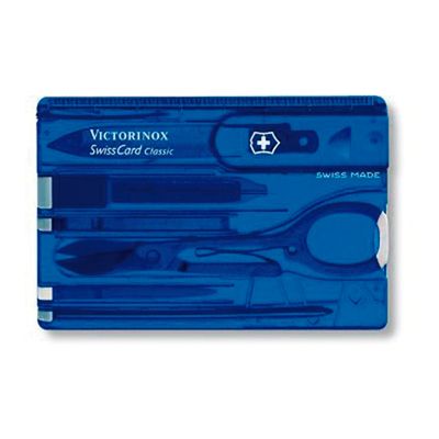 SwissCard Sapphire azul transparente 10 funciones SwissCard Sapphire azul transparente 10 funciones