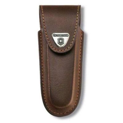 Estuche cuero café p/cinturón c/botón Estuche cuero café p/cinturón c/botón
