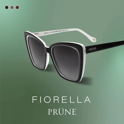 Lente Prune Fiorella Black White 011
