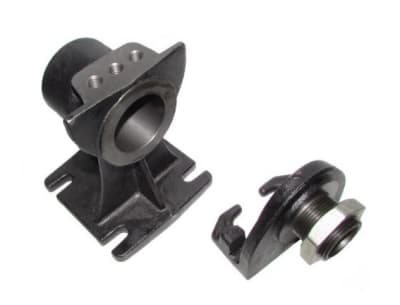 PIE DE ACOPLE B5 CON CODO Y FLAGE DN80  AT 80 DNB 801