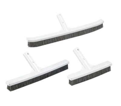 CEPILLO PISCINA ACERO INOX ANTIALGAS 91