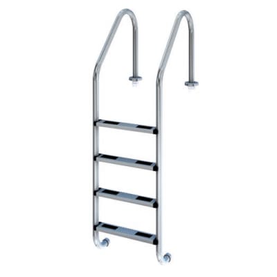 ESCALERA PISCINA NSL415S 4 PELDAÑOS LARGOS ACERO INOX AISI304