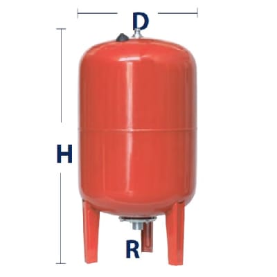 HIDRONEUMATICO VERTICAL 500-AMR-B160 10BAR 500 LTS.1