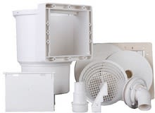 SKIMMER PISCINA ELEVADA CON BOQUILLA