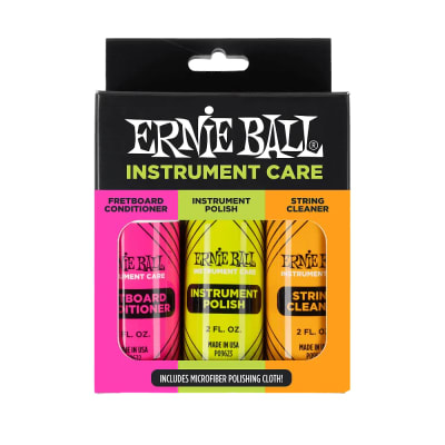 Kit de limpieza 3-pack con paño de microfibra 4225 ERNIE BALL