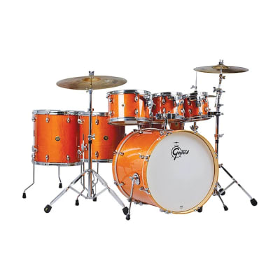 SHELLPACK 7PCS CATALINA MAPLE 8,10,12,14,16,22 + 14 X 6 AMBER GLAZE CM1-E826P-AMG GRETSCH