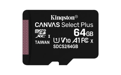 Memoria MicroSD 64 GB Kingston Clase 10 UHS-I Canvas Memoria MicroSD 64 GB Kingston Clase 10 UHS-I Canvas