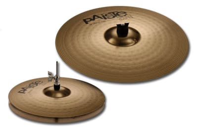 Pack Platillos Hi Hat 14 + Crash Ride 18 Paiste 201 Essential