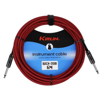 Cable de Instrumento 6 Mts. Woven Red IWCX-201B-6R Kirlin