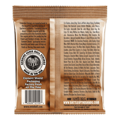 Cuerda Guitarra Acústica Earthwood Extra Light 2150 Phosphor Bronze Ernie Ball