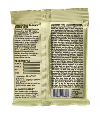 Cuerdas para Guitarra 12-62 Mammoth Slinky 2214 Ernie Ball