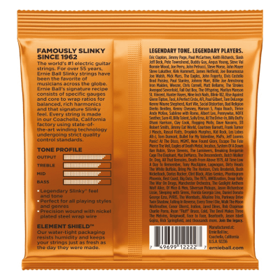 Cuerda para Guitarra Eléctrica Hybrid Slinky 0.9 - 46 Ernie Ball