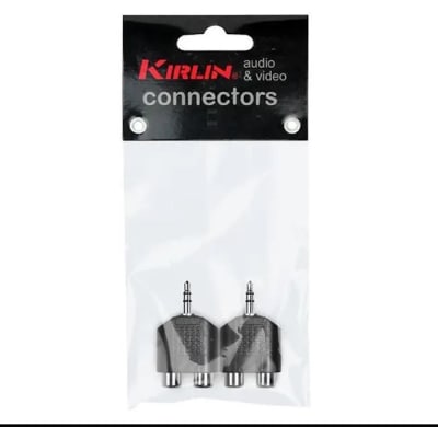 Adapatador 3.5 TRS M - RCA F Nickel 2 Unidades 2656 Kirlin