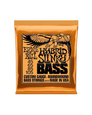 Set de 4 Cuerdas para Bajo 45-105 Nickel Wound Bass Hybrid Slinky 2833 Ernie Ball