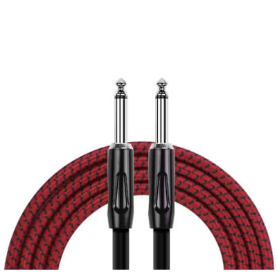 Cable de Instrumento 6 Mts. Woven Red IWCX-201B-6R Kirlin Cable de Instrumento 6 Mts. Woven Red IWCX-201B-6R Kirlin