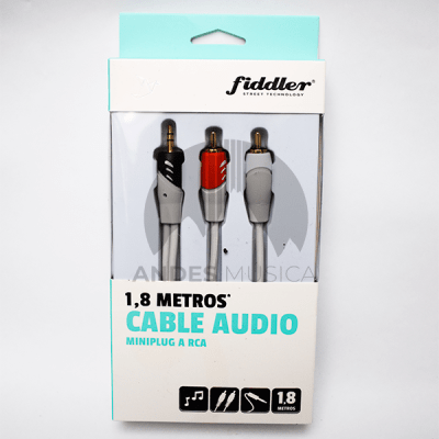 Cable Audio Mini Plug a RCA 1,8 Mts Profesional Cable Audio Mini Plug a RCA 1,8 Mts Profesional