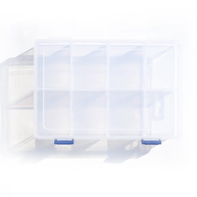 Caja para Uñetas o Accesorios Plástica con Divisiones KMT