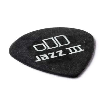 Uñetas 482P.50 mm Tortex PB Jazz III Negro 12 Und. Dunlop
