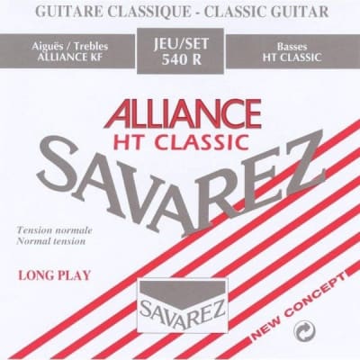 Cuerdas Nylon Guitarra Clásica Tensión Media 540R Alliance HT SAVAREZ Cuerdas Nylon Guitarra Clásica Tensión Media 540R Alliance HT SAVAREZ