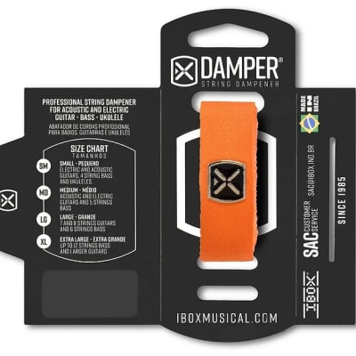 DAMPER TELA LOGO METAL NARANJO DTMD23 Medium IBOX