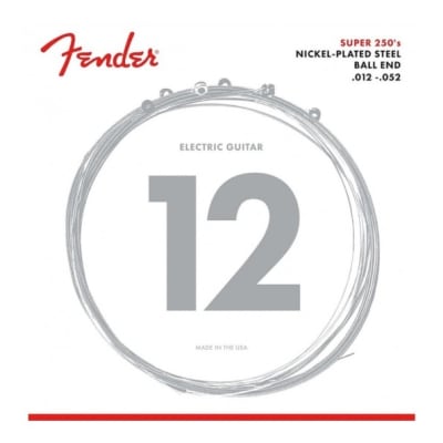 Set de Cuerdas para Guitarra Electrica 250H 012-052 Nickel Super 250s Fender