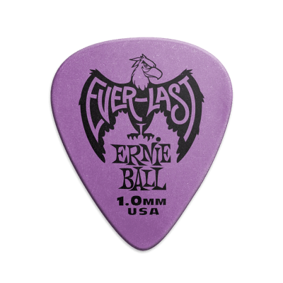 PACK 12 UÑETAS 1.0 MM. PURPLE EVERLAST 9193 ERNIE BALL