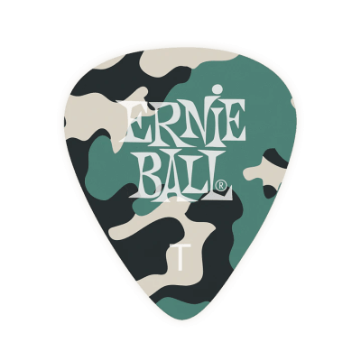 PACK 12 UÑETAS THIN CAMOUFLAGE CELLULOSE 9221 ERNIE BALL