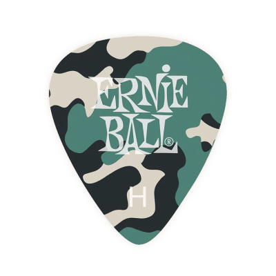 PACK 12 UÑETAS HEAVY CAMOUFLAGE CELLULOSE 9223 ERNIE BALL