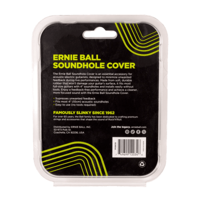 SOUND HOLE COVER PARA GUITARRA ACUSTICA 10 CMS 9618 ERNIE BALL