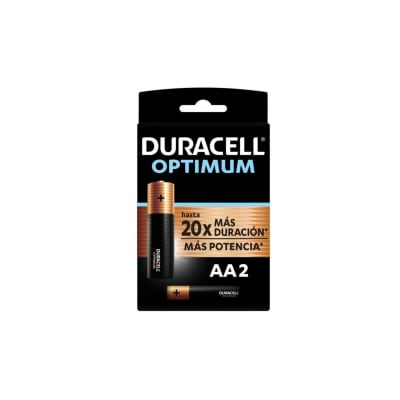 2 Pilas AA Duracell Optimum 
