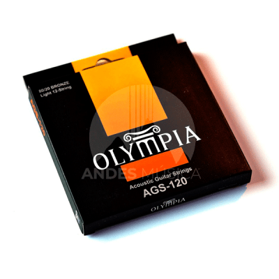 Cuerdas para Guitarra Acústica 12 Cuerdas 80/20 OLYMPIA