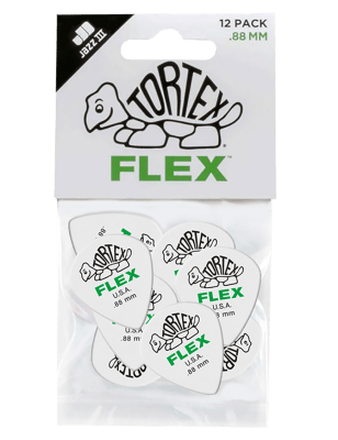 Set de 12 Uñetas 0.88 MM. Tortex Flex Jazz III 468P088 DUNLOP