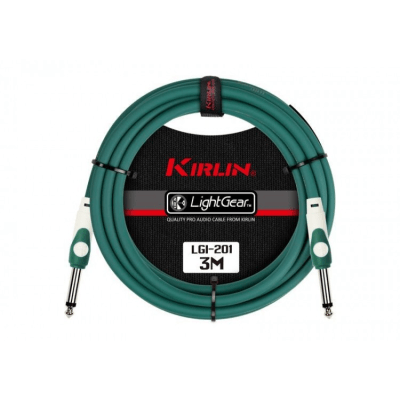 CABLE INSTRUMENTO 3 MTS. VERDE CONECTOR RECTO
