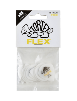 Set de 12 Uñetas 0.73 MM. Tortex Flex Jazz III 468P073 DUNLOP