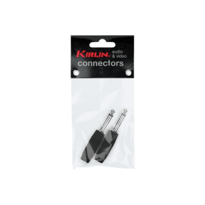 CONECTOR PLUG MONO 6,3 METALICO NEGRO 2 UNIDADES
