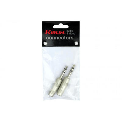 CONECTOR TRS PLUG STEREO 6,3 METALICO 2 UNIDADES