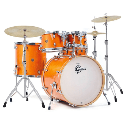 SHELLPACK 4 PCS CATALINA CLUB ROCK 13,16,24 + 14 X 6,5 AMBER CT1-R444C-AMB GRETSCH