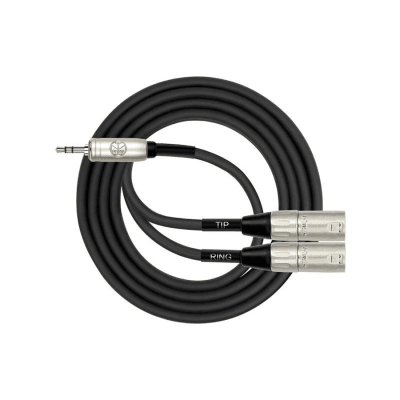 Cable 3.5 mm a Plug - 2x XLR 1M Kirlin Y-370PRL-1