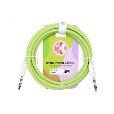 CABLE INSTRUMENTO 3 MTS. VERDE PRIMAVERA CONECTOR RECTO
