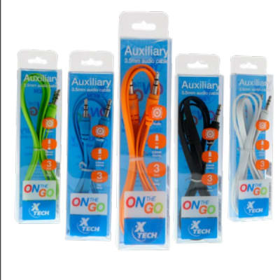 Cable Auxiliar 3.5 MM 1 Metro Colores Xtech Cable Auxiliar 3.5 MM 1 Metro Colores Xtech