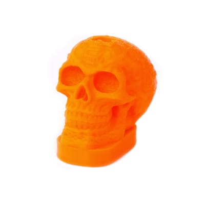 Calavera Tribal Para Platillos Naranjo NDS