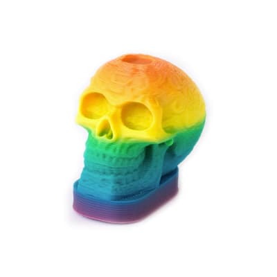 Calavera Tribal Para Platillos Rainbow NDS