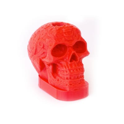 Calavera Tribal Para Platillos Rojo NDS