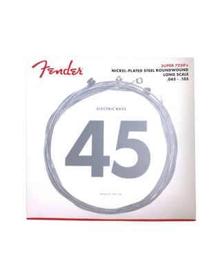 Set de 4 Cuerdas Bajo 045-105 Nickel RoundWound Long Scale 7250M Fender Set de 4 Cuerdas Bajo 045-105 Nickel RoundWound Long Scale 7250M Fender